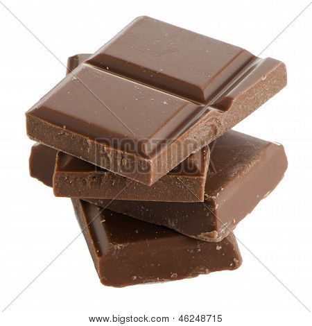 Closeup Detail Of Chocolate Parts