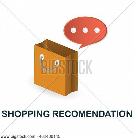 Shopping Recomendation Icon. 3d Illustration From Data Science Collection. Creative Shopping Recomen
