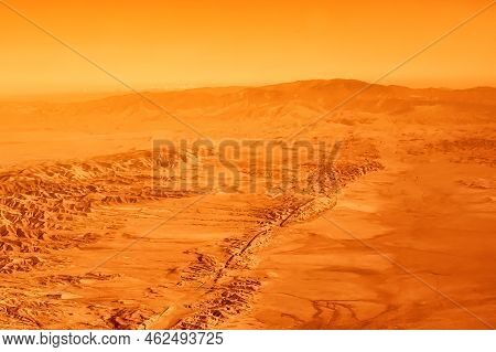 Hanford, United States - October 13 2013 : The San Andreas Vault Line Reason For So Many Earth Quake