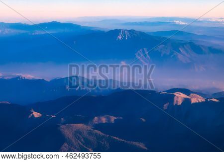 Hanford, United States - October 08 2013 : The Rolling Mountains. Seeing The Californian Landscape F