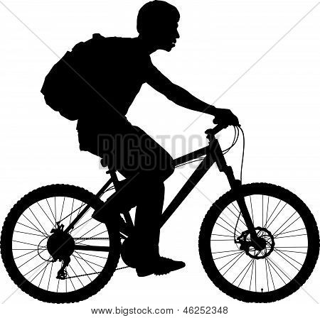 Dreng med en Bicycle.eps