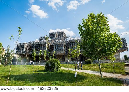 Pristina, Kosovo - June 2022 - National Library Of Kosovo In Pristina. The Library Is One Of The Mos
