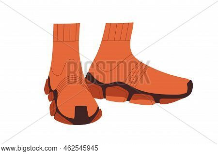 Sneakers, Comfortable Laceless Sock-like Sport Shoes. Modern Fashion Textile Footwear. Athletic Trai