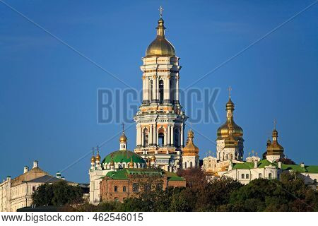 Kiev, Ukraine - October 03, 2015: Kiev City Autumn. Kiev Pechersk (kyiv Pechersk) Lavra Monastery An