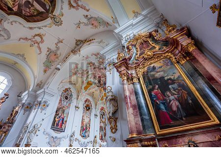 Schongau Church Interiors, Bavaria, Germany