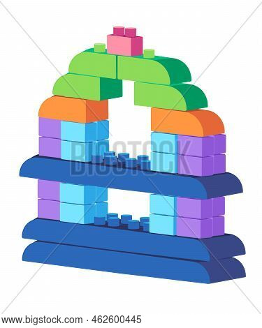 Home House Building Made From Bricks Set Toys Colorful Puzzle Cude