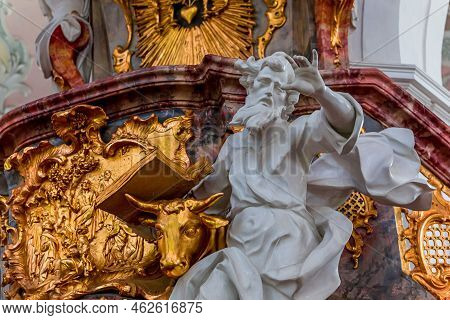 Rottenbuch Abbey Interiors, Bavaria, Germany