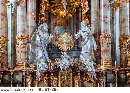Rottenbuch Abbey Interiors, Bavaria, Germany