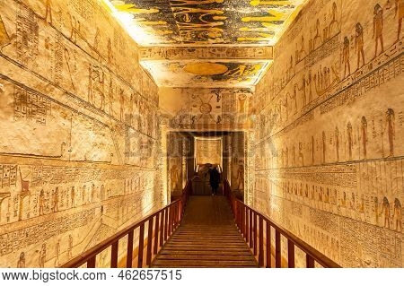 Tomb Of Pharaohs Rameses V And Vi In Valley Of The Kings, Luxor, Egypt