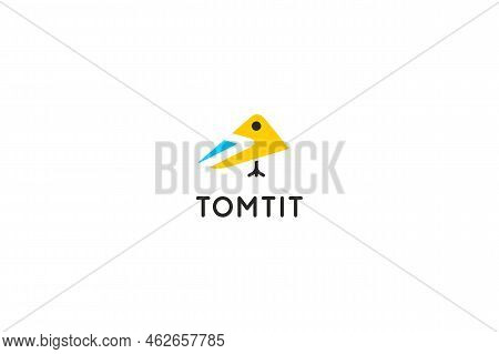 Template Vector Logo Design Solution With Tomtit Image