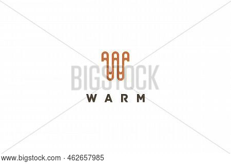 Template Logo Design Solution For Heating Company