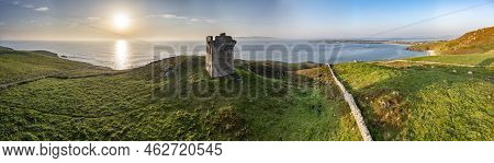 Aerial View Of The Crohy Head Signal Tower At Maghery By Dungloe - Ireland