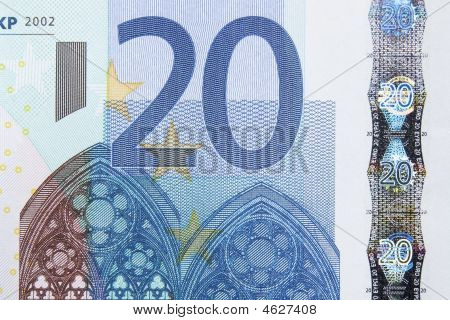 Macro nota 20 euro