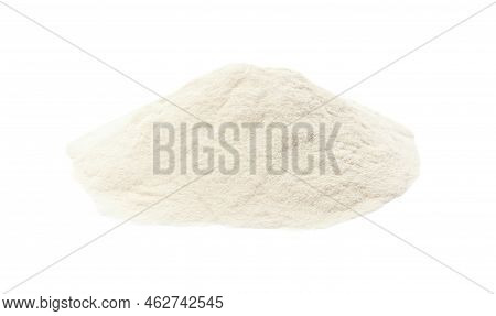Pile Of Agar-agar Powder Isolated On White