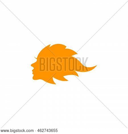 Unique Face Woman Icon Vector Illustration Design