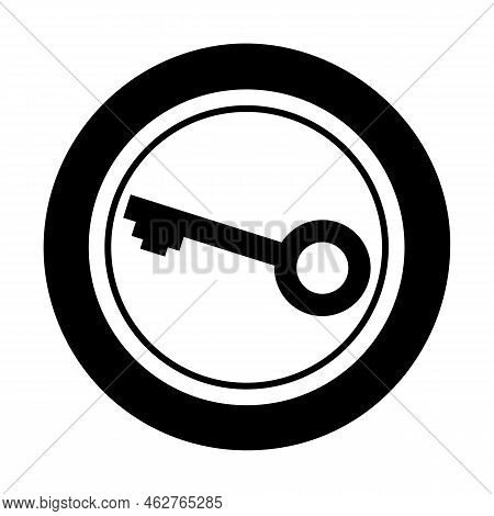 Icon Key Shape. Gambling Symbol, Object. Vector Illustration
