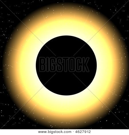 Eclipse su uno sfondo di stella