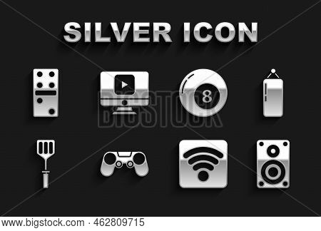 Set Gamepad, Punching Bag, Stereo Speaker, Wi-fi Wireless Internet Network, Spatula, Billiard Pool S