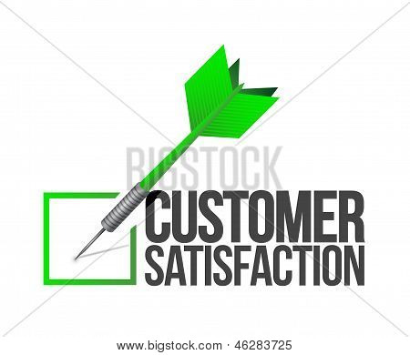 Ilustración del concepto de servicio de blanco buen cliente