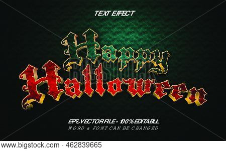 Halloween Text Effect Style. Editable Text Effect