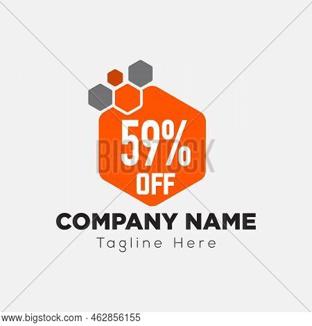 Offer Logo On Letter 59 Template. Offer On 59 Letter, Initial Offer Sign Concept