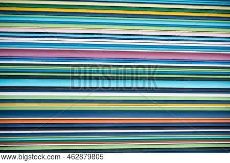 Background With Colorful Pattern. Horizontal Stripes. Europe