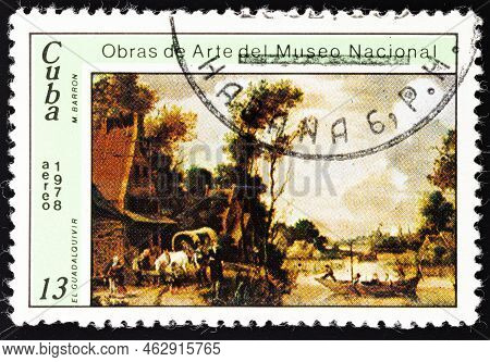 Republic Of Cuba - Circa 1978: Postage Stamp 'manuel Barron Y Carrillo: El Guadalquivir' Printed In 