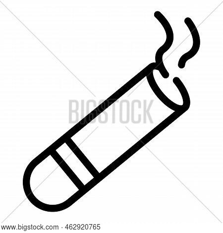 Cigar Icon Outline Vector. Cigarette Tobacco. Smoker Vape