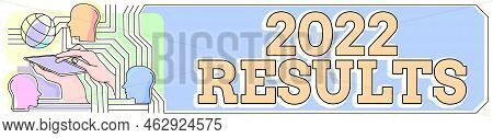 Text Caption Presenting 2022 Results. Business Approach Any Outcome Of An Action Or Event That Happe