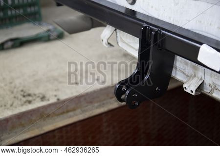 Trailer Coupling.installing A Towbar On A Passenger Car.cargo Transportation By Passenger Car.