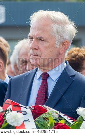 Gdansk, Poland - August 31, 2022: Slawomir Rybicki On 42nd Anniversary Of The August Agreements. Sla