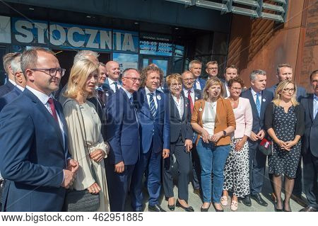 Gdansk, Poland - August 31, 2022: Polish Local Government Officials On The 42nd Anniversary Of The A