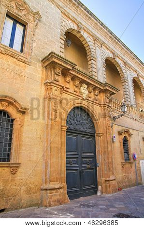 Palácio de Villani. Presicce. Puglia. Itália.