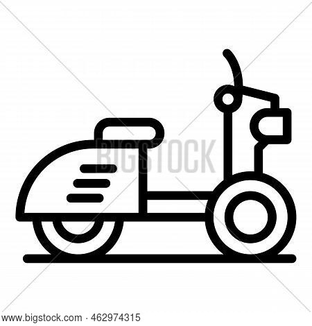 Jakarta Scooter Icon Outline Vector. City Building. Skyline Travel