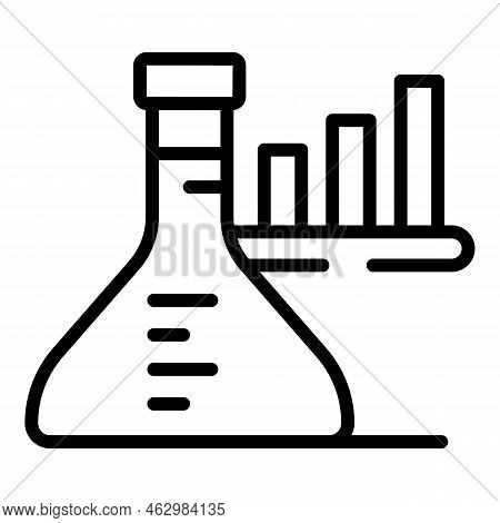 Flask Expert Icon Outline Vector. Business Goal. Office Coach