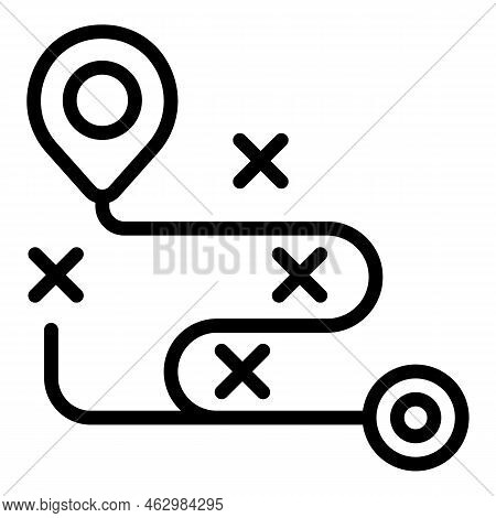 Expert Route Icon Outline Vector. Business Team. Consult Chart