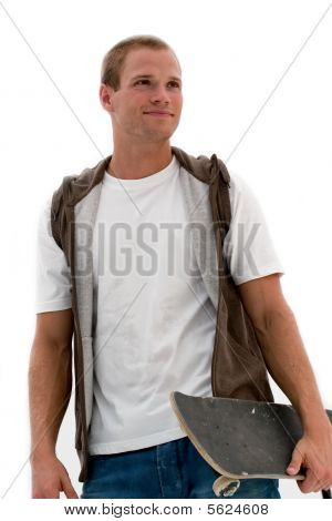 若い男のスケート ボード