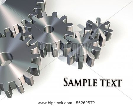 Gears. 3d illustration