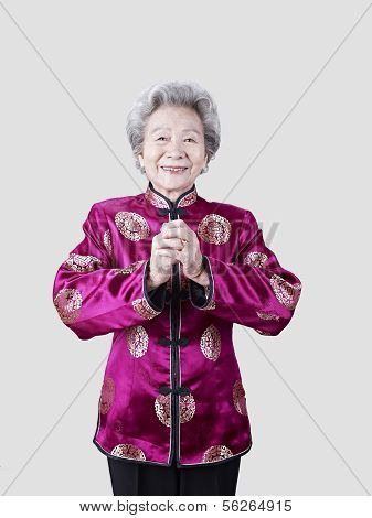 Portrait Of A Senior Chinese Woman