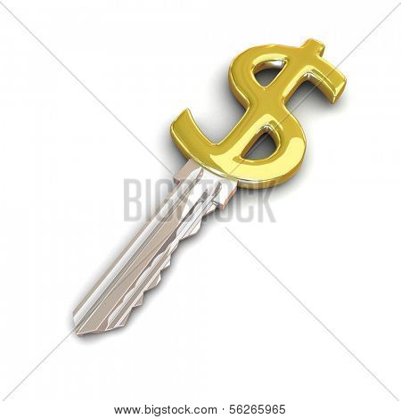 Success key. 3d illustration.
