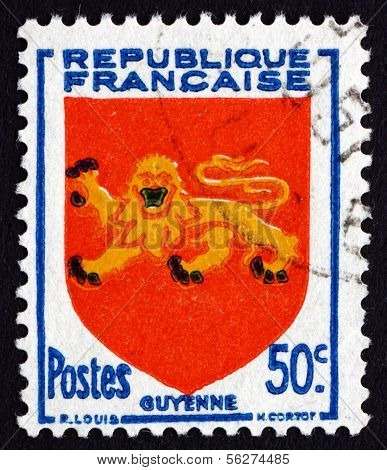 Znaczek Francji 1949 broni Guyenne