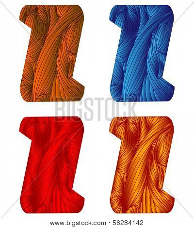 bizarre doodle letter