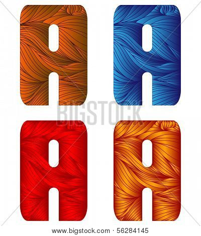 bizarre doodle letter