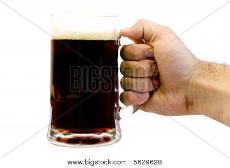 Boccale di birra scura