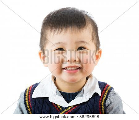 Asian little boy smile