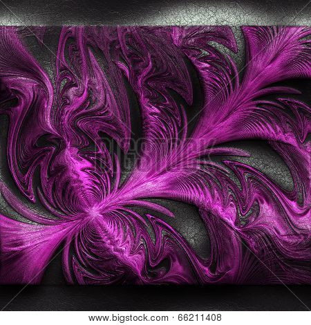 Luxury Background With Embossed Pattern On Leather