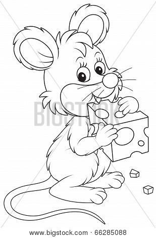 Mouse with cheese