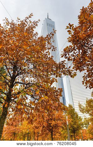 One World Trade Center In Autumn
