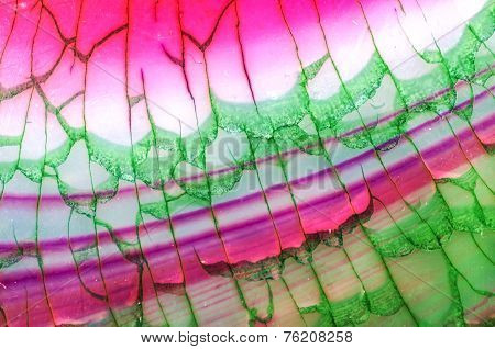 Pink Green Dragon Vein Agate Pattern