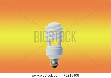 White energy saving lamp